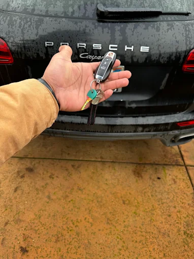 Car key fob for an automotive locksmith job